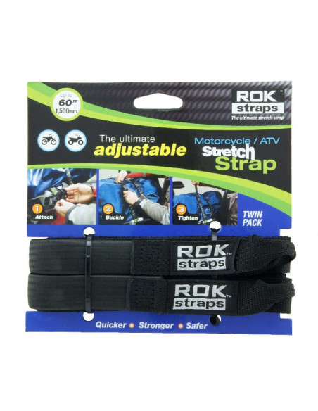 SANGLES AJUSTABLES PORTE-BAGAGE VÉLO - 25 mm - ROK STRAPS