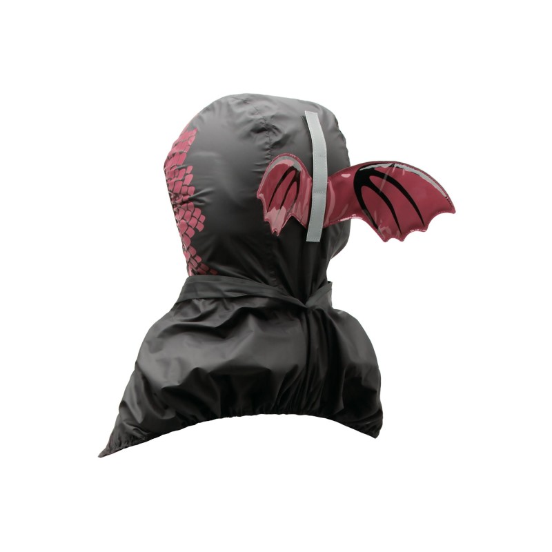 Cape Anti-Pluie Opossum® Story Hood Noir and Red