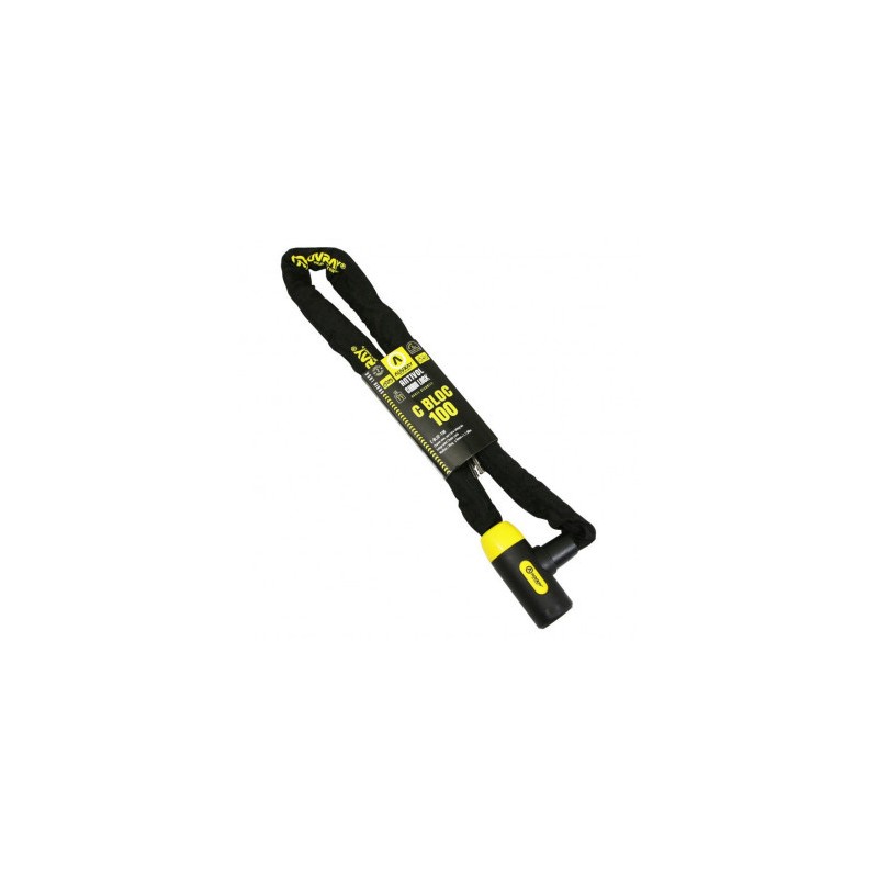 Antivol vélo Auvray Chaines + Clé avec serrure C-BLOC  D. 8mm 100CM