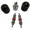 FISCHER KIT VALVE AVEC DÉMONTE-OBUS 5 PIÈCES NOIR/ARGENT NORMAL