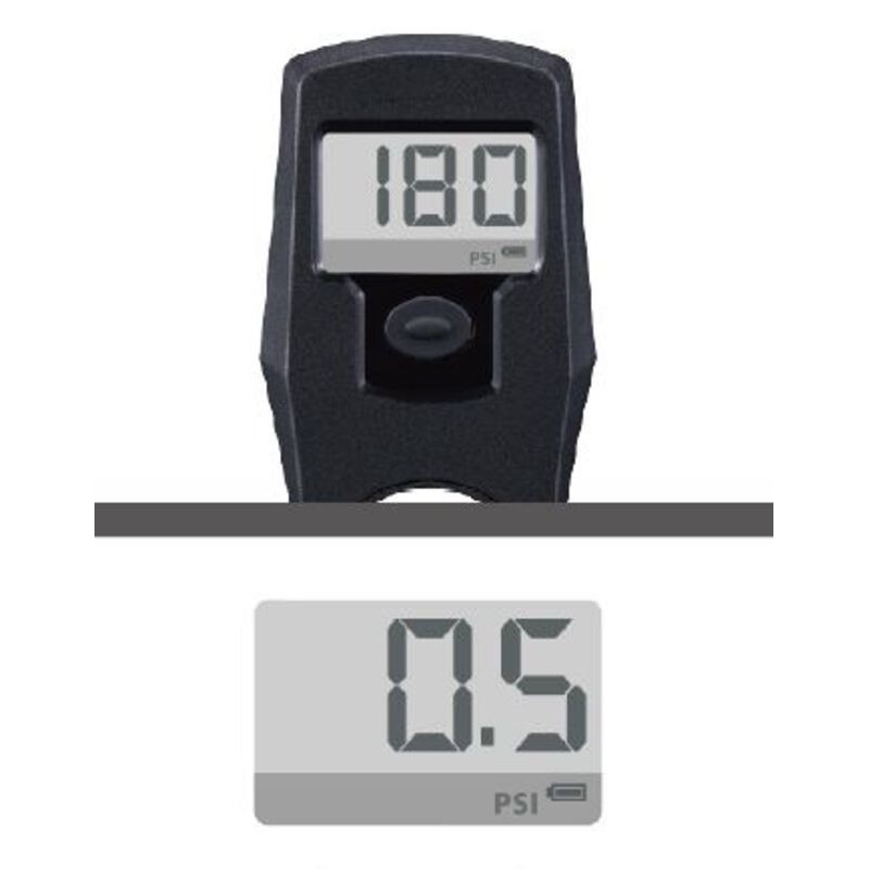 Pompe à pied Pour Vélo digital GIYO automatique intelligente Clever Valve 180psi 12bar