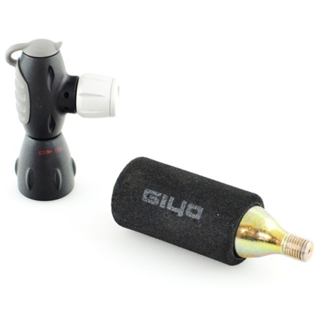 Kit de gonflage + cartouche de CO2 GIYO-Noir