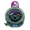 Cadenas-de-vélo-vbike-spirale codé (sans clé) gris