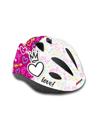 Casque Vélo Enfant Junior Love Fuchsia