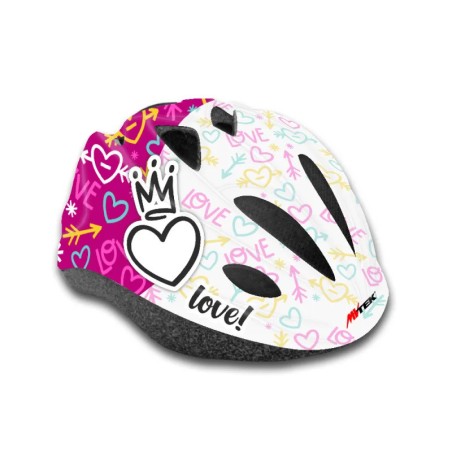 Casque Vélo Enfant Junior Love Fuchsia