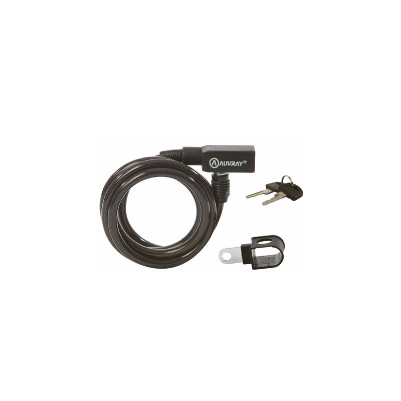 ANTIVOL SPIRALE URBA Ø8 mm AVEC SUPPORT - AUVRAY