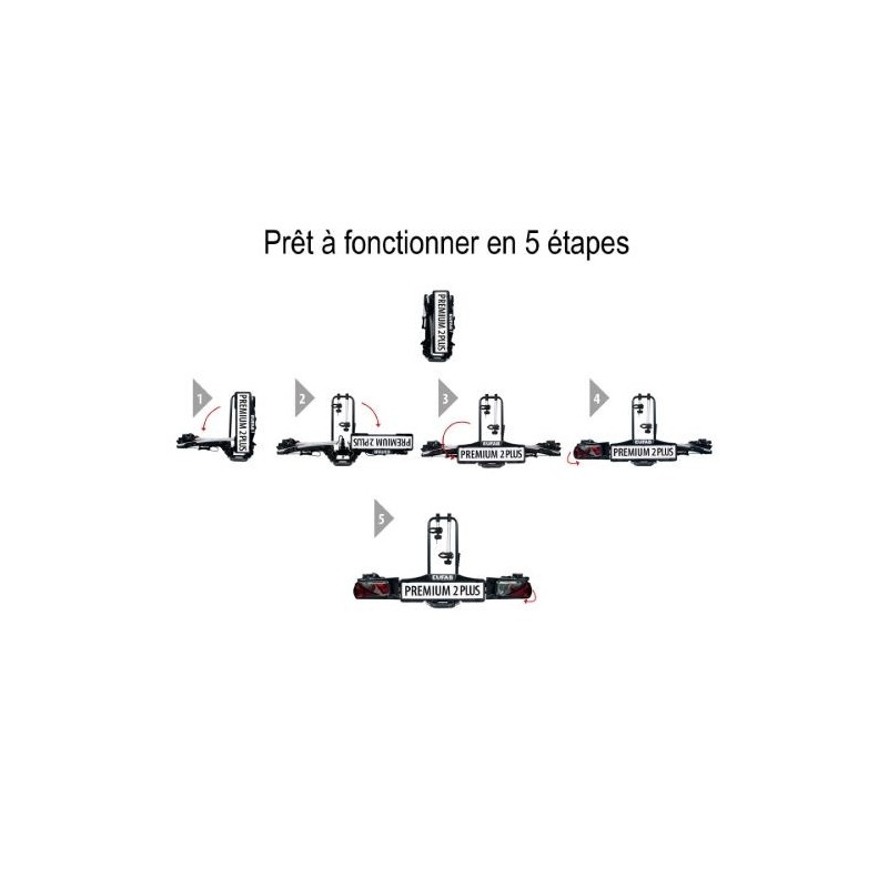 PORTE-VÉLOS 2 VÉLOS PLIABLE PREMIUM 2 PLUS