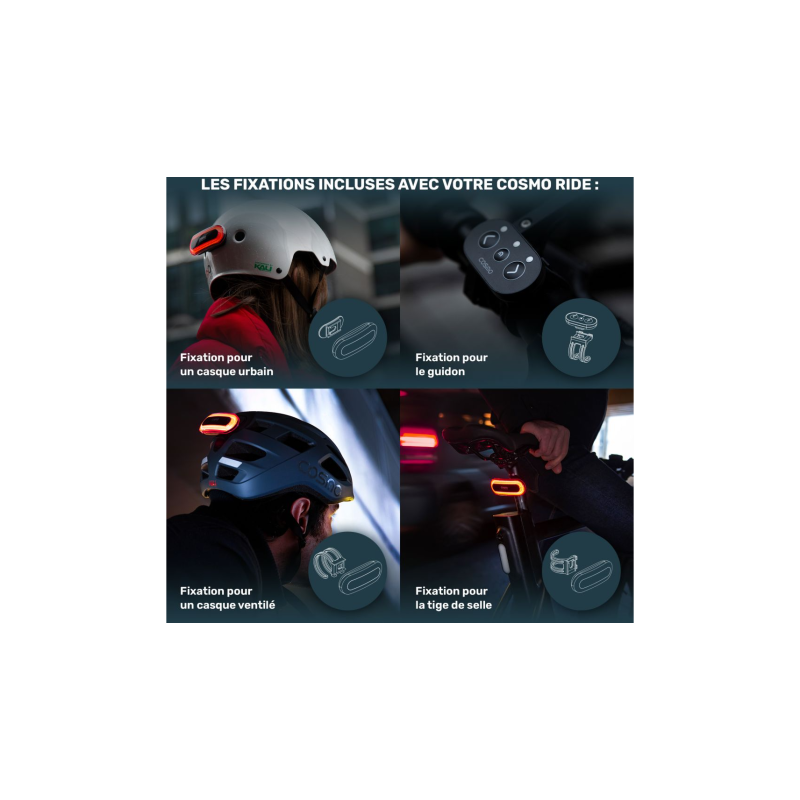 FEU ARRIERE CONNECTE - COSMO RIDE - COSMO CONNECTED